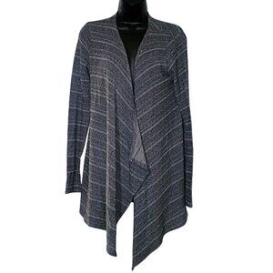 Volcom Gray Striped Open-Front Cardigan Sweater M‎